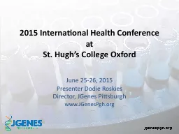 2015 International Health Conference at