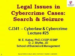 Legal Issues in Cybercrime Cases: