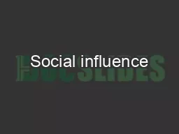 Social influence