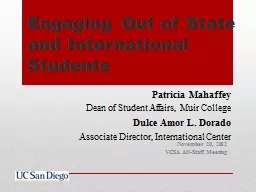 Engaging Out of State and International Students