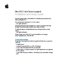 Read this document before you install Mac OS X
