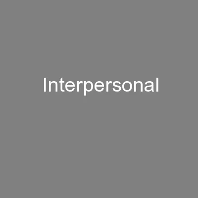 Interpersonal