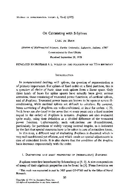JOURNAL OF APPROXIMATION THEORY 6, SO-62 (1972)