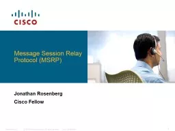 Message Session Relay Protocol (MSRP)