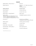 Page of OFFICE OF THE REGISTRAR HOMEWOOD CAMPUS JOHNS HOPKINS UNIVERSITY   Academic Calendar