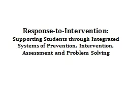 Response-to-Intervention: