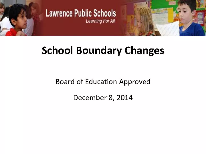 School Boundary Changes