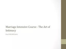 Marriage Intensive