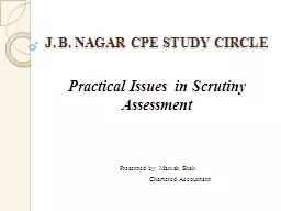 J. B. NAGAR CPE STUDY