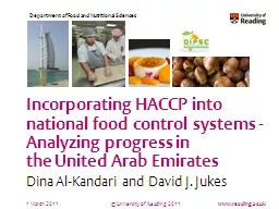Incorporating HACCP into national food control systems - An