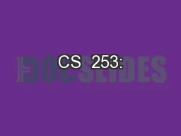 CS  253: