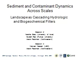 Sediment and Contaminant Dynamics