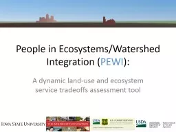 People in Ecosystems/Watershed Integration (