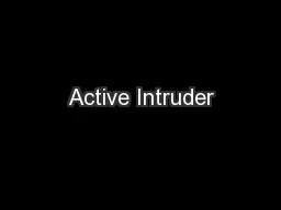 Active Intruder