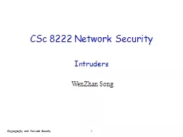 CSc  8222 Network Security