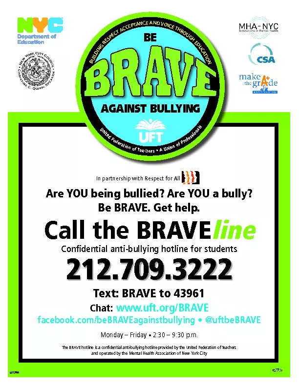 Are YOU being bullied? Are YOU a bully?