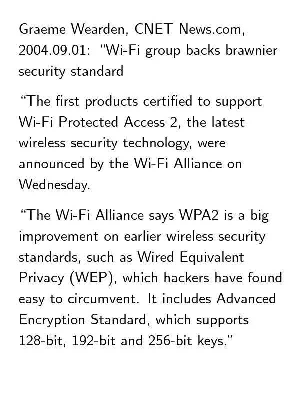GraemeWearden,CNETNews.com,2004.09.01:\Wi-Figroupbacksbrawniersecurity