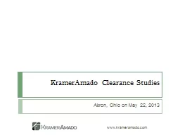 KramerAmado Clearance Studies