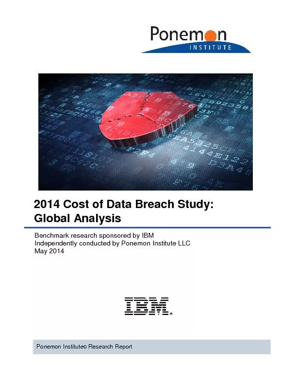 2014 Cost of Data Breach Study: