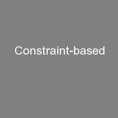 Constraint-based