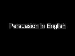 Persuasion in English