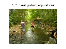 1.2 Investigating Populations