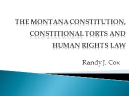 THE MONTANA CONSTITUTION,