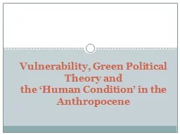 Vulnerability, Green Political Theory and