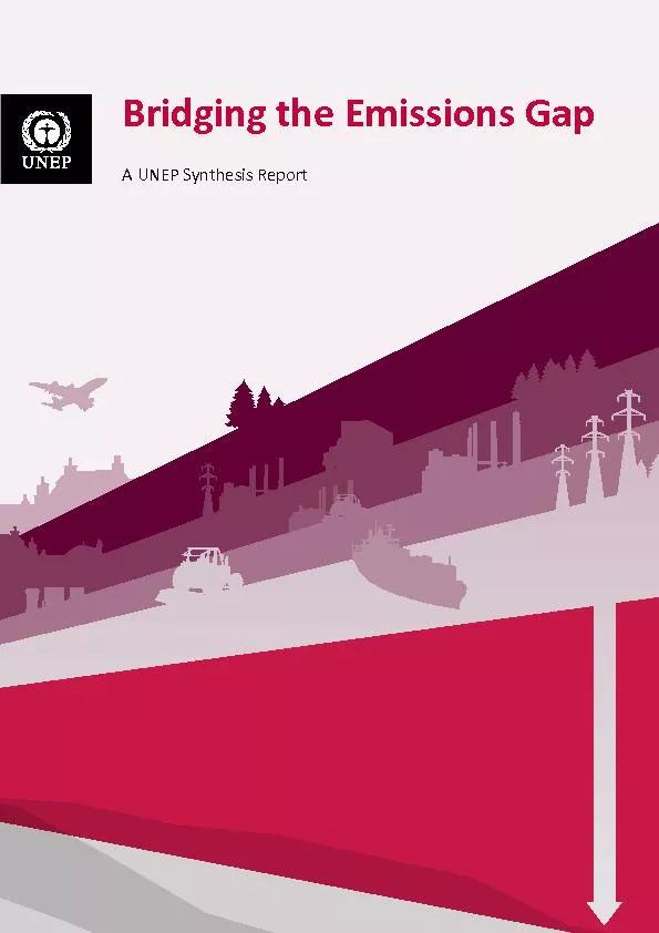 A UNEP Synthesis Report