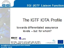 The IGTF IOTA Profile