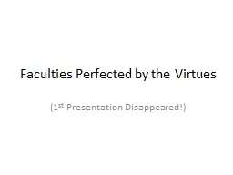 Faculties Perfected by the Virtues