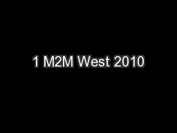 1 M2M West 2010