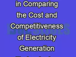 An Inventory of Methodologies to Support Future Decisionmaking in Comparing the Cost and