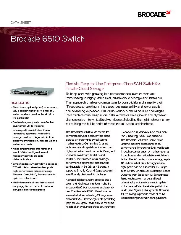 Brocade 6510 Switch