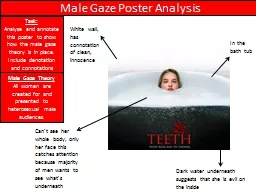Male Gaze Poster Analysis