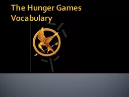 The Hunger Games Vocabulary