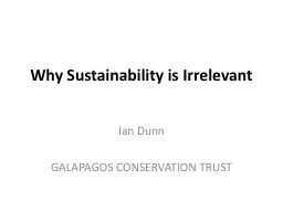 Why Sustainability is Irrelevant