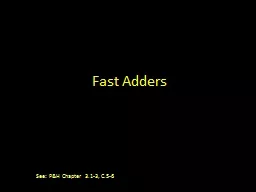 Fast Adders