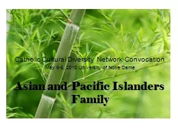 Asian and Pacific Islanders Family