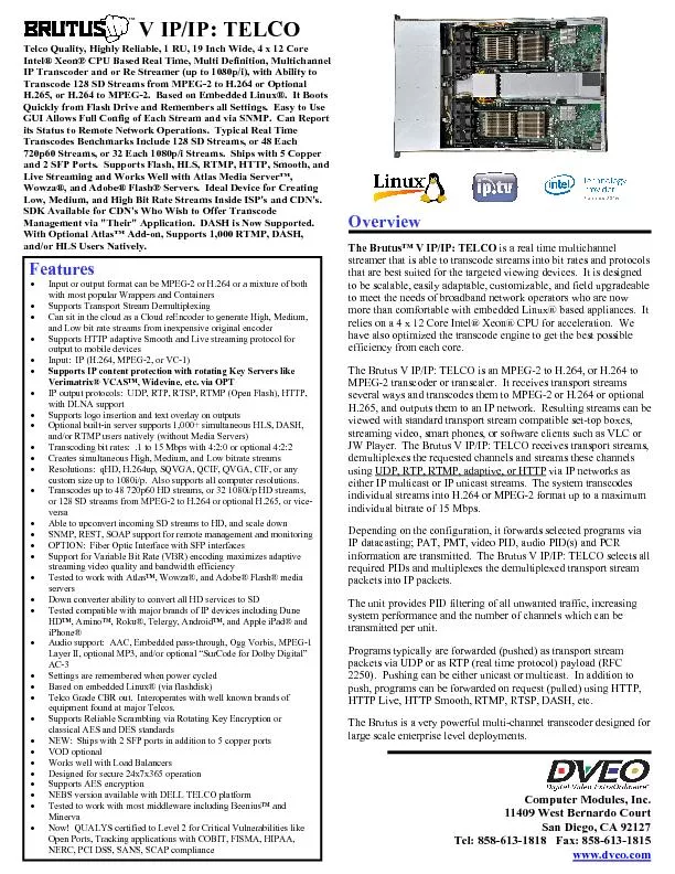 Computer Modules, Inc. 11409 West Bernardo Court San Diego, CA 92127