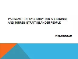 Pathways to Psychiatry for aboriginal and