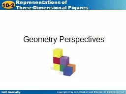 Geometry Perspectives