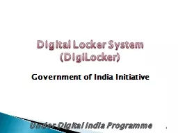 1 Digital Locker System