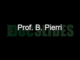 Prof. B. Pierri