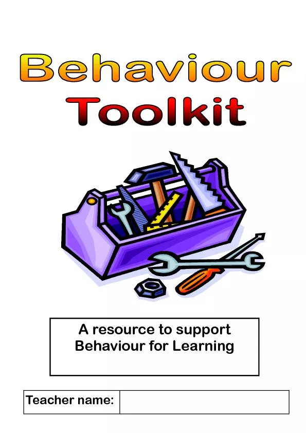 A resource to support Behaviour for Learning