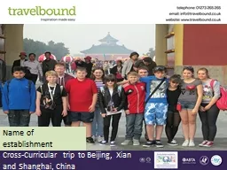 Cross-Curricular trip to Beijing,