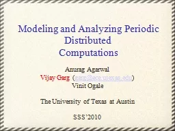 Modeling and Analyzing Periodic Distributed 