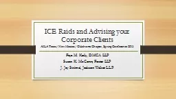 ICE Raids and Advising your Corporate