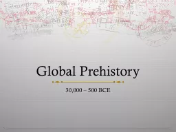 Global Prehistory