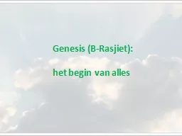 Genesis (